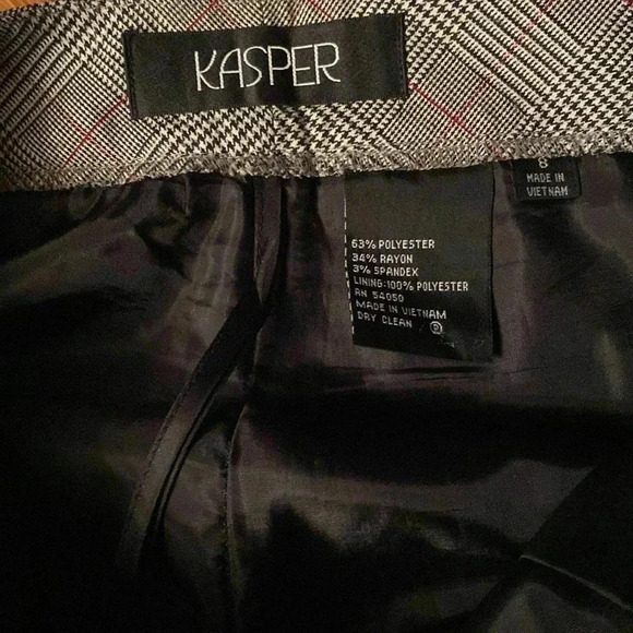 Kasper womens dress pants - patterned - size 8 - great condition - black/white - Picture 4 of 7